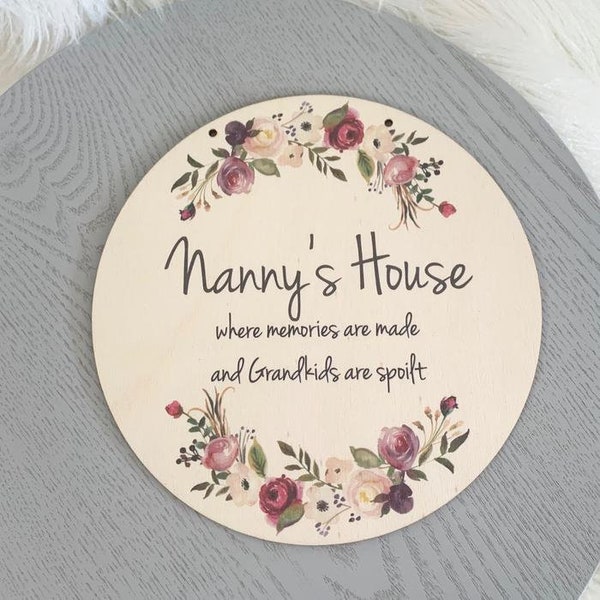 Mothers Day Plaque Personalised for Mum Gift for Grandparents