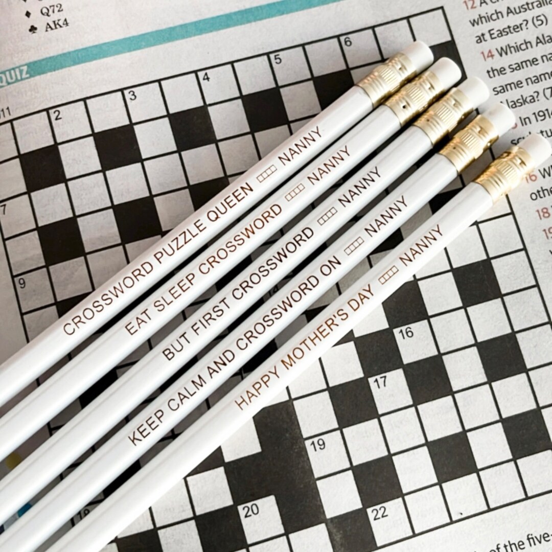 Personalised Pencils Crossword Mothers Day Mother's Day Gift Find a