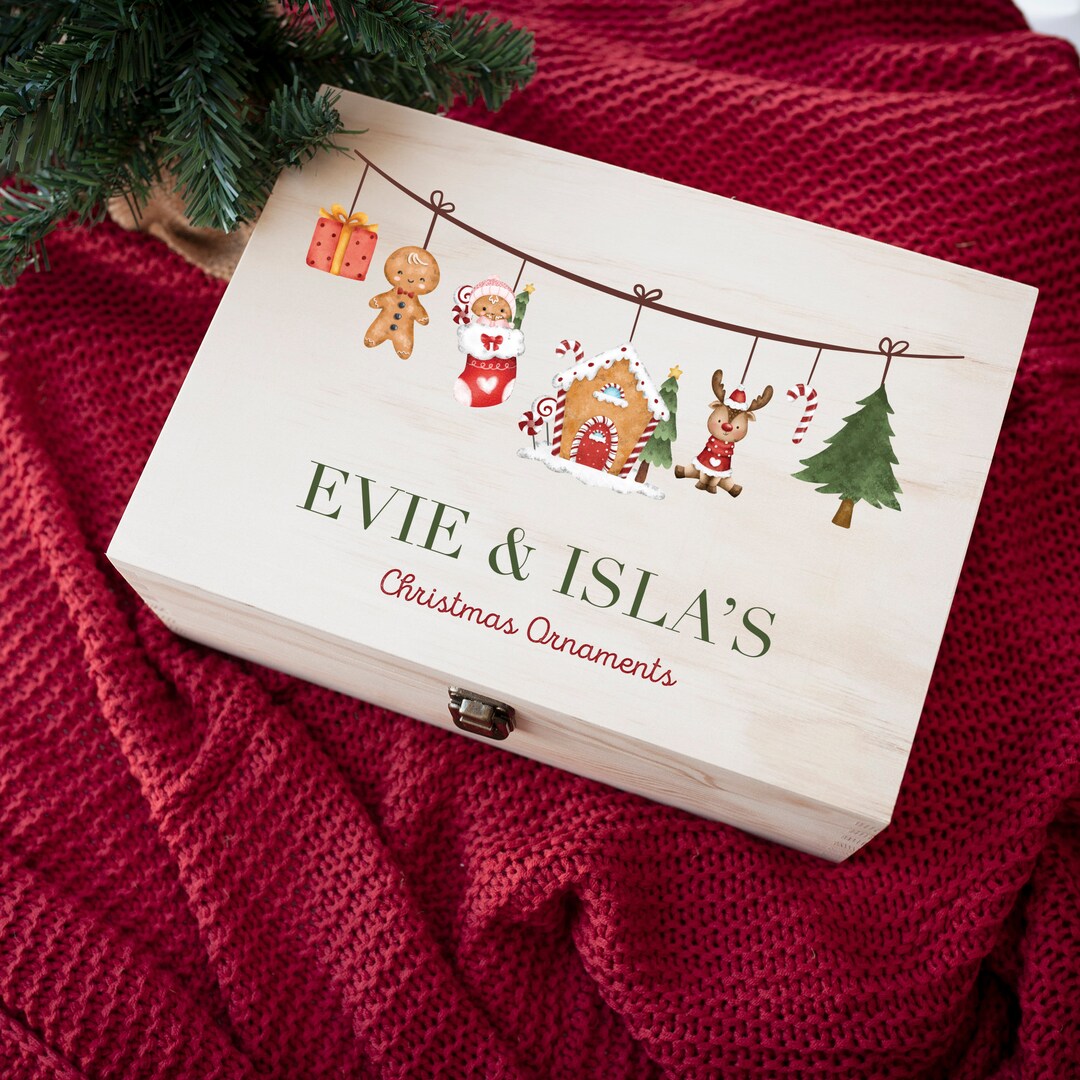 Christmas Eve Box Christmas Box Wood Christmas Eve Box Wooden Box