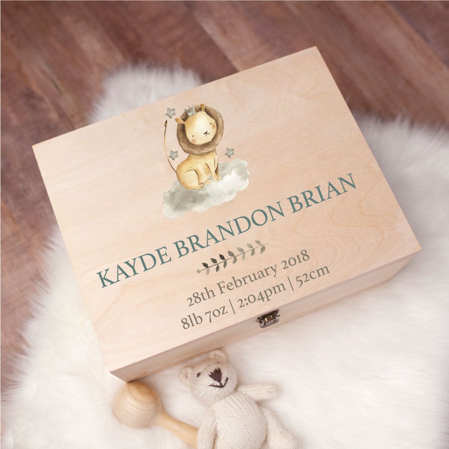 Personalised Baby Gift Keepsake Box Personalised Baby Gifts Etsy