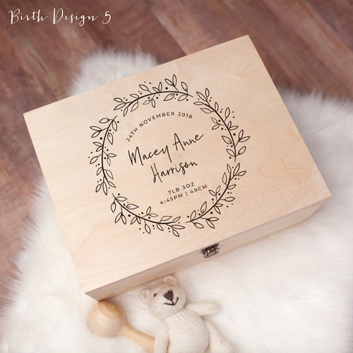 Personalised Baby Gift Keepsake Box Personalised Baby Gifts - Etsy ...