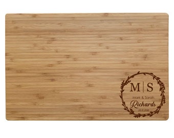 Custom Wooden Chopping Board, Serving Board, Personalised Custom Cheese Board, Wedding Gift, Anniversary Gift , Housewarming, Bamboo