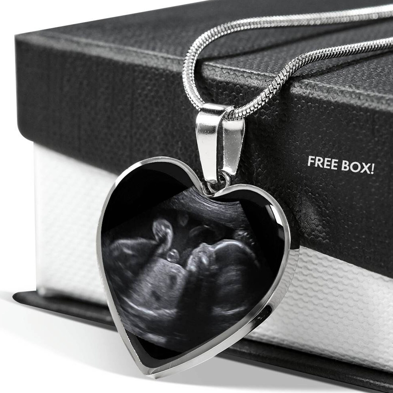 Sonogram necklace for dad Clearance