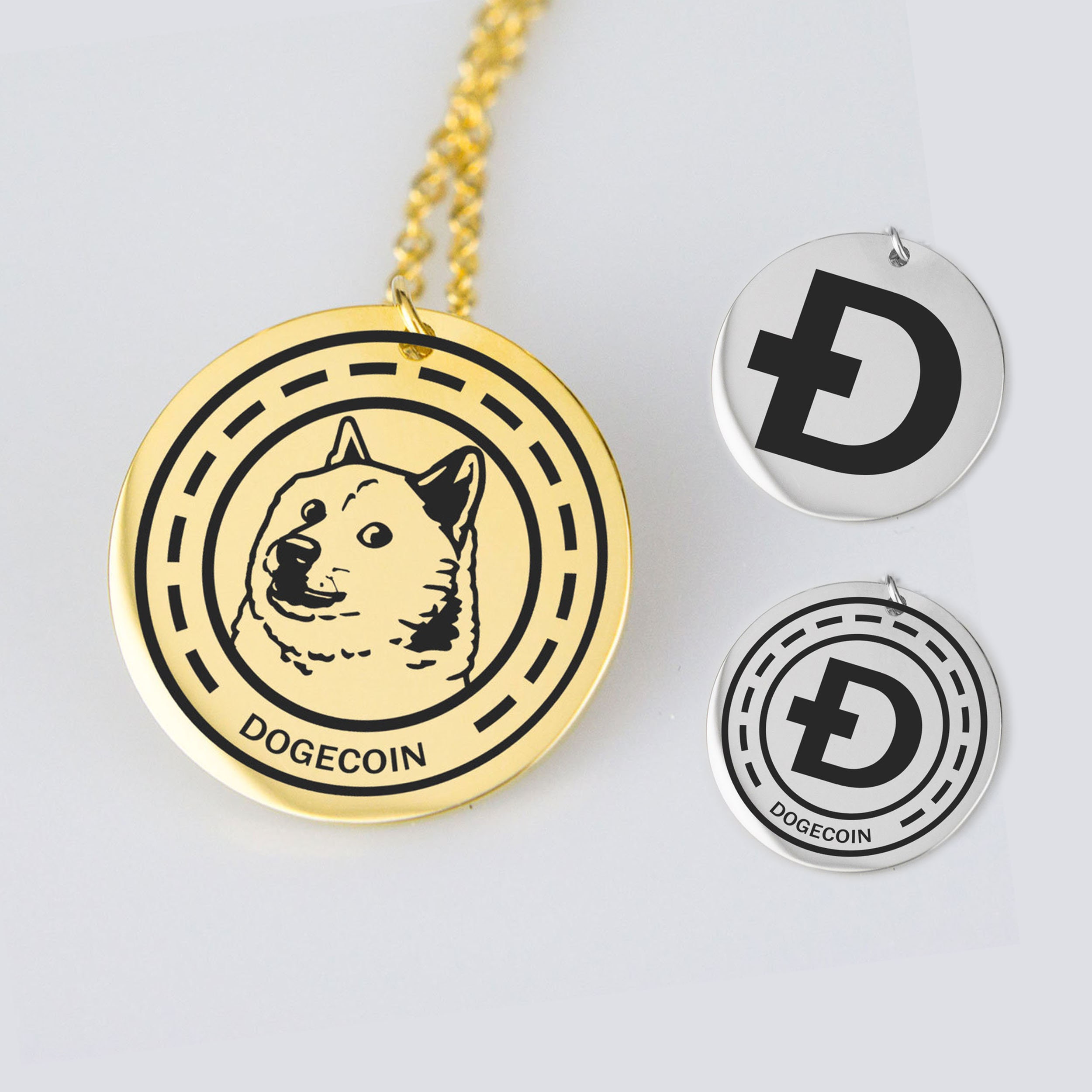 Dogecoin Keychain Cryptocurrency Coin Key ring Doge Coin Meme Key chain Crypto currency trade miner Accessory Dogecoin keyring