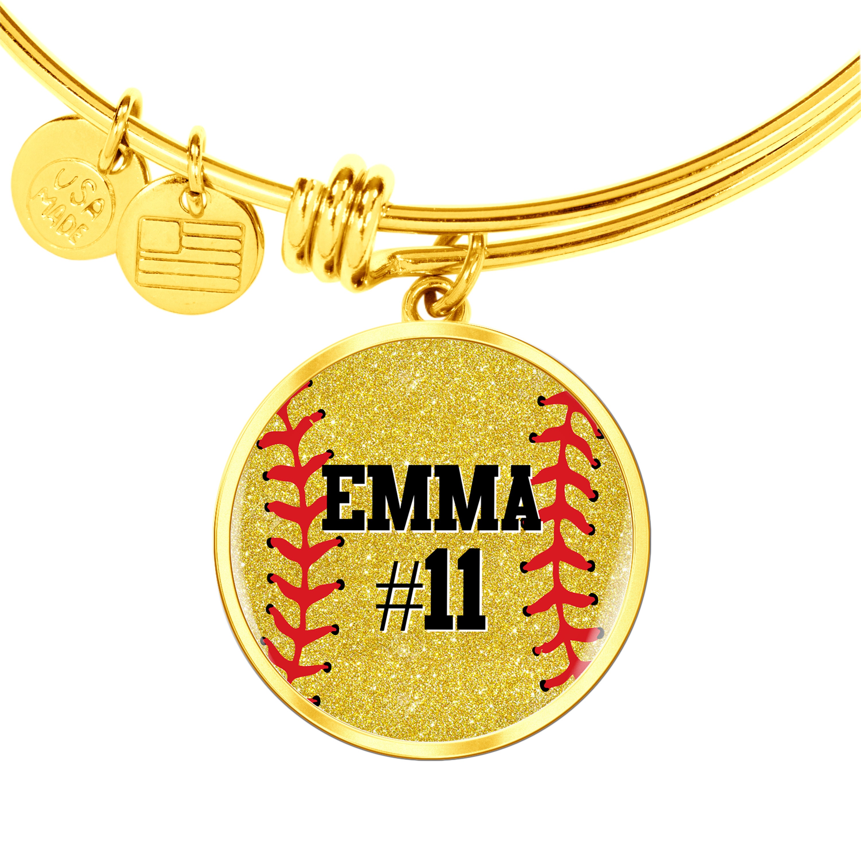 Personalized Softball Necklace with Number for Girls Etsy