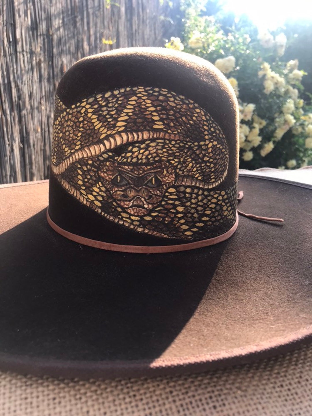 Snake Hat Pattern Handpainted Snake Hat - Etsy