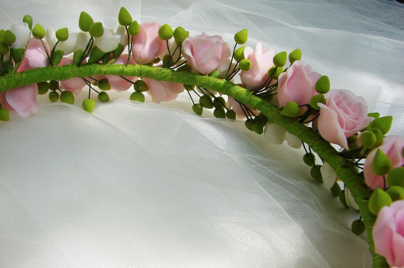 Wedding flower wreath Wedding accessory Wedding wreath with Etsy