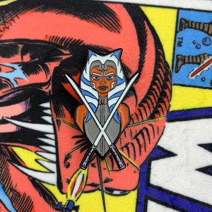 Ahsoka Tano Mini Glow In The Dark Enamel Pin Etsy