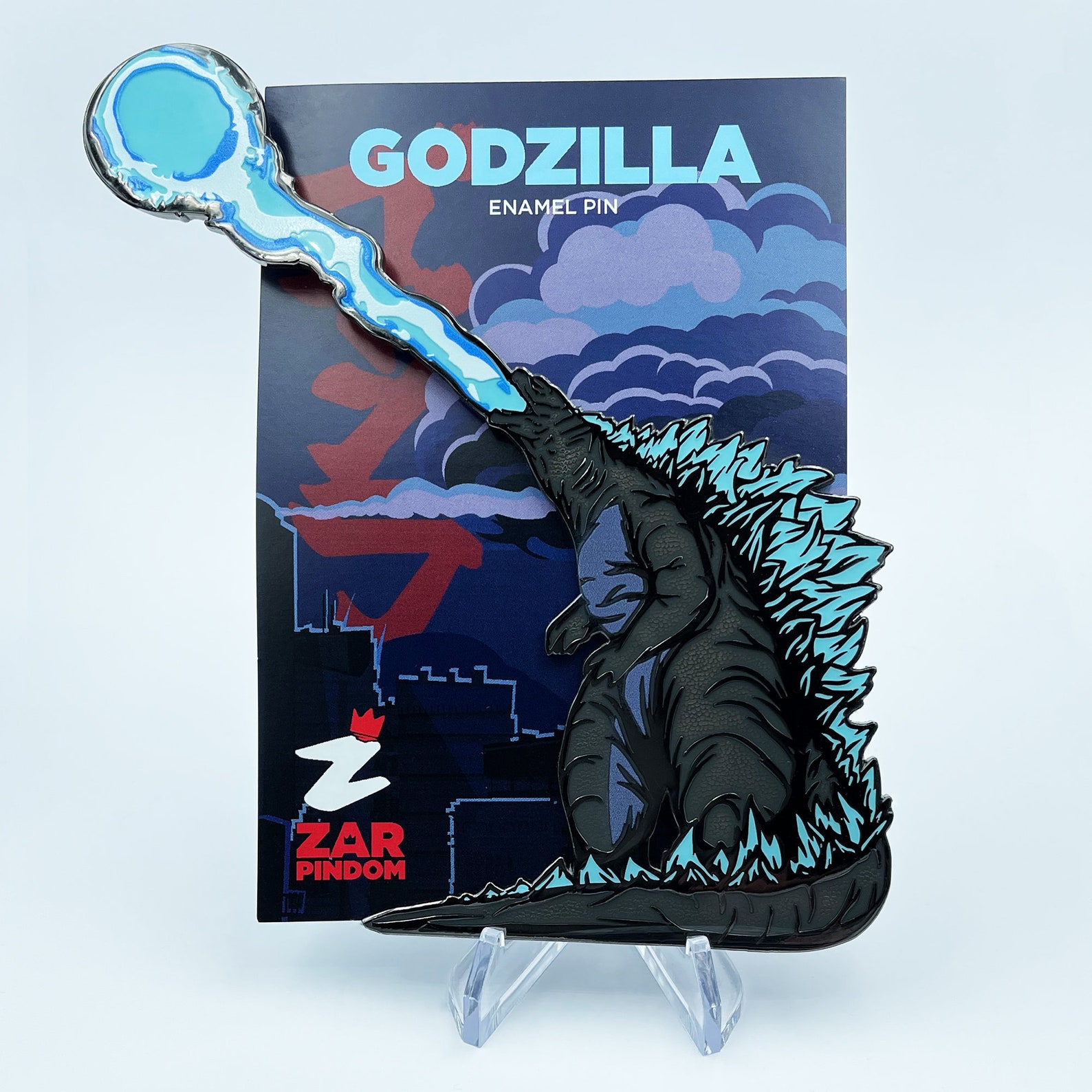 Godzilla Enamel Pin | Etsy