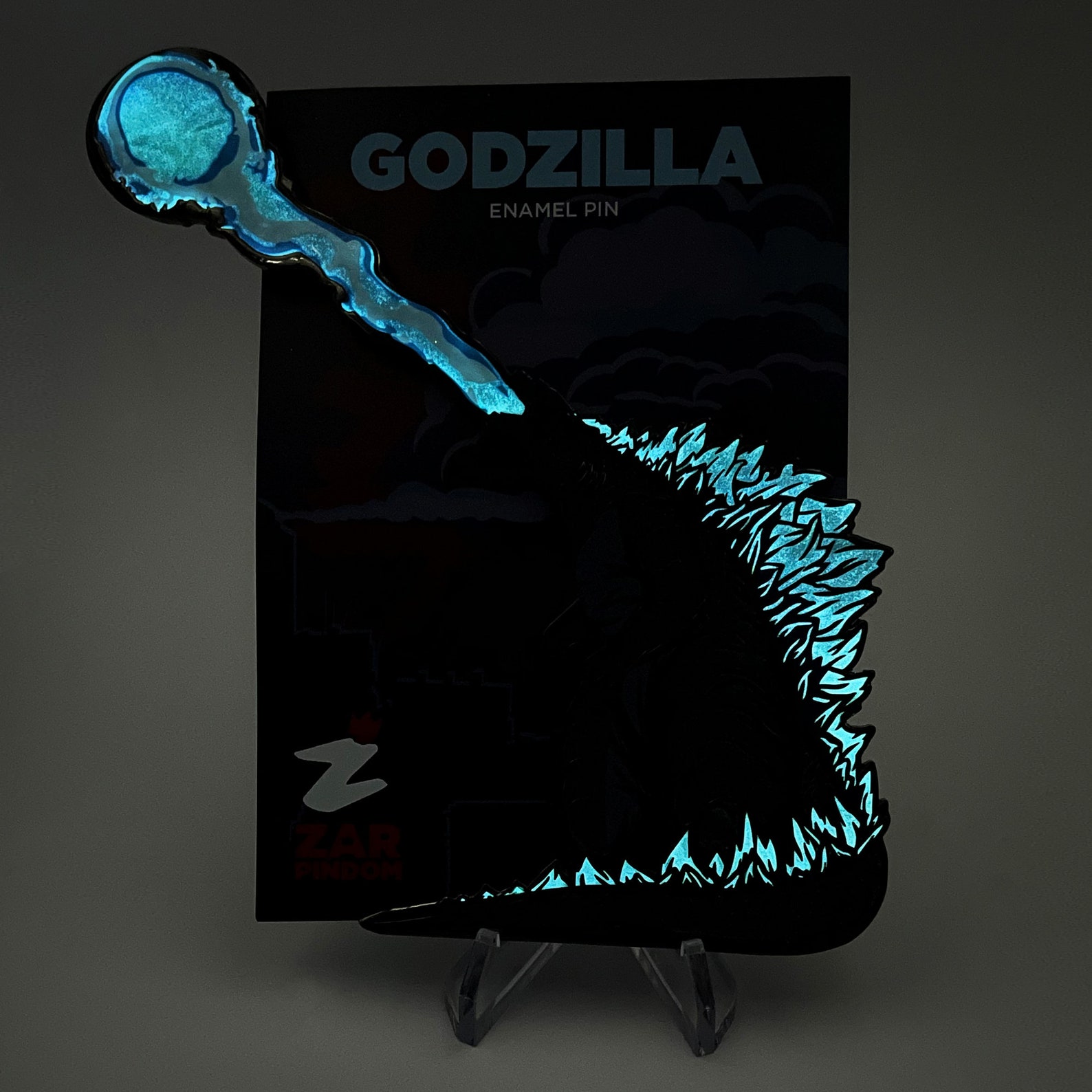 Godzilla Enamel Pin | Etsy
