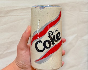 Ceramic Can Mug Vases- Perello Olives, Pomodoro heirloom Tomatoes, Diet coke