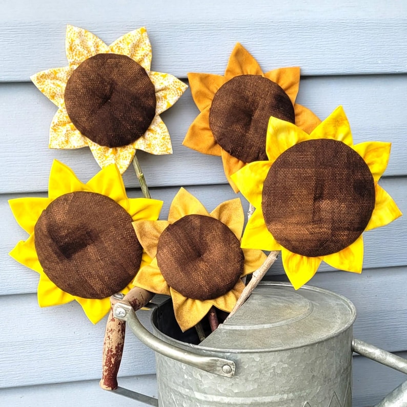 Sunflower Sewing Pattern PDF: Easy DIY Fall Flower Decoration (digital ...