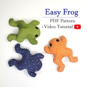 Easy Frog Sewing Pattern Digital Download
