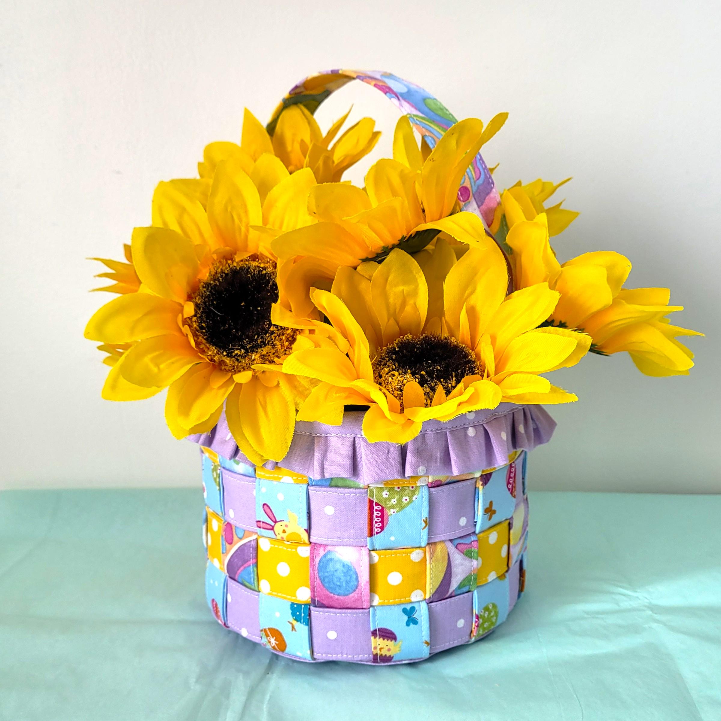 Woven Fabric Easter Basket Tutorial - Instant Digital Download PDF File ...