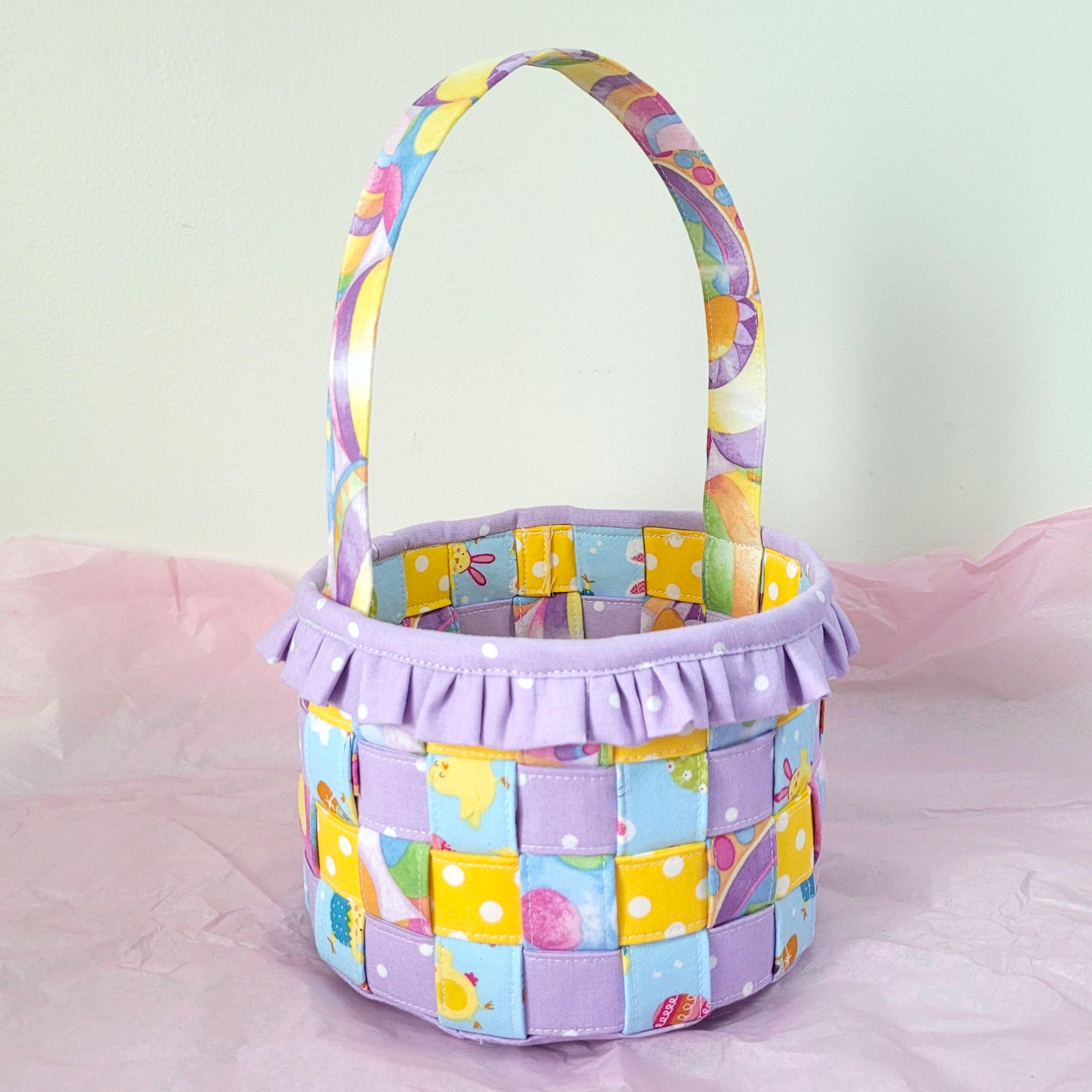 Woven Fabric Easter Basket Tutorial - Instant Digital Download PDF File ...
