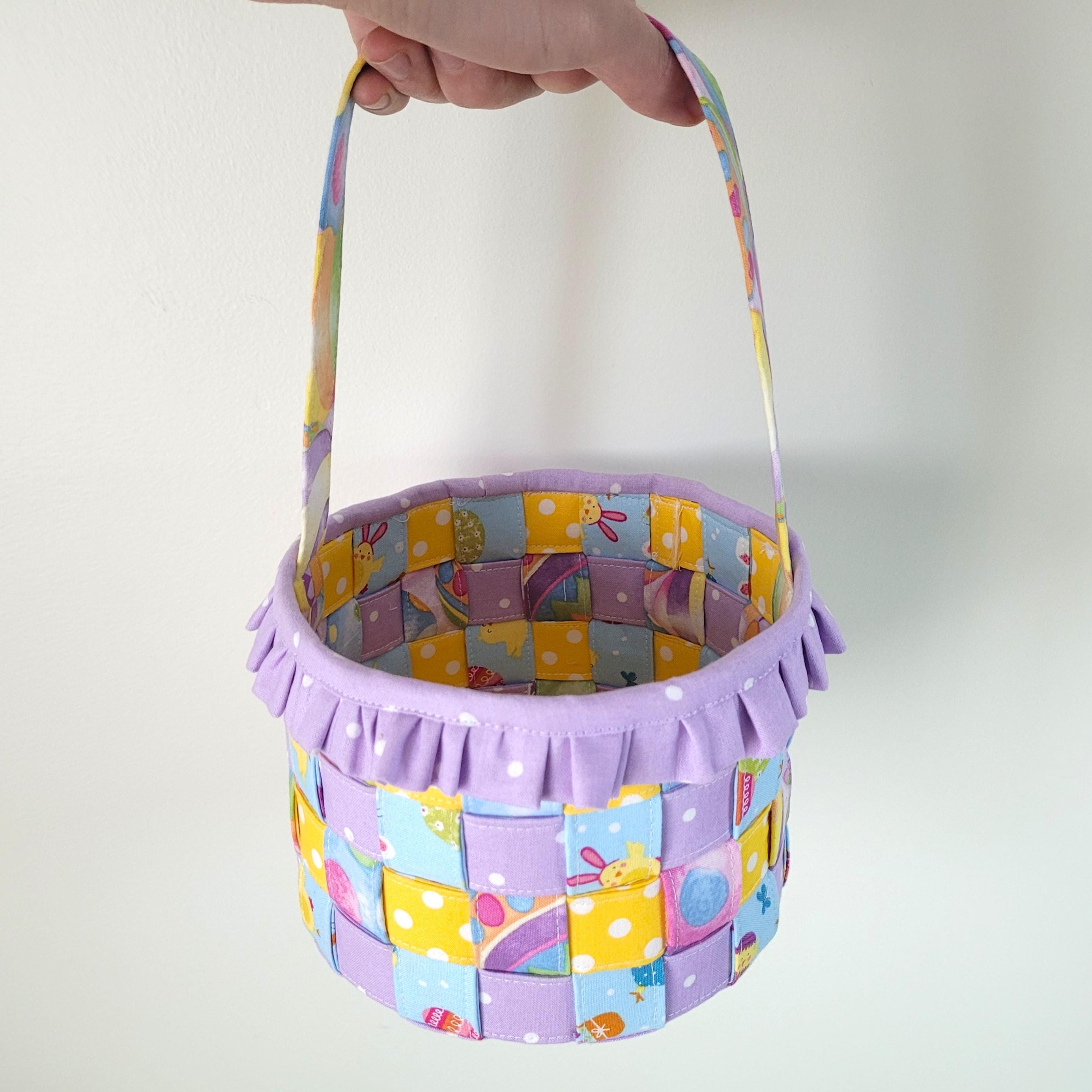 Woven Fabric Easter Basket Tutorial - Instant Digital Download PDF File ...