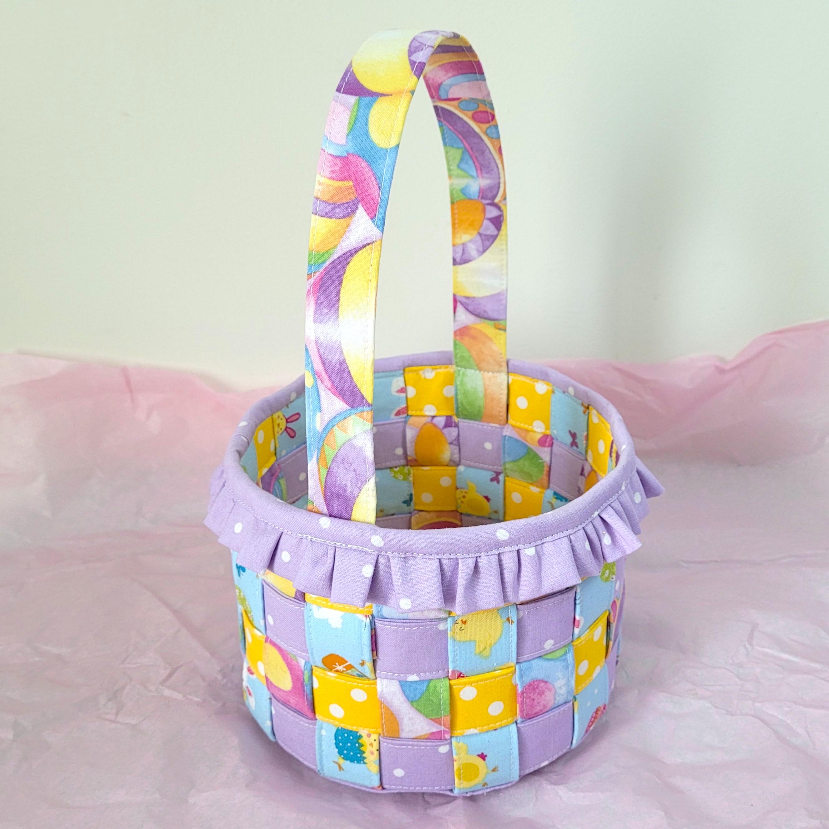 Woven Fabric Easter Basket Tutorial - Instant Digital Download PDF File ...