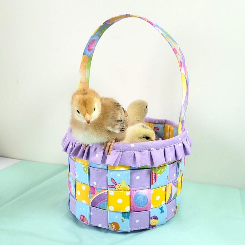 Woven Fabric Easter Basket Tutorial - Instant Digital Download PDF File ...
