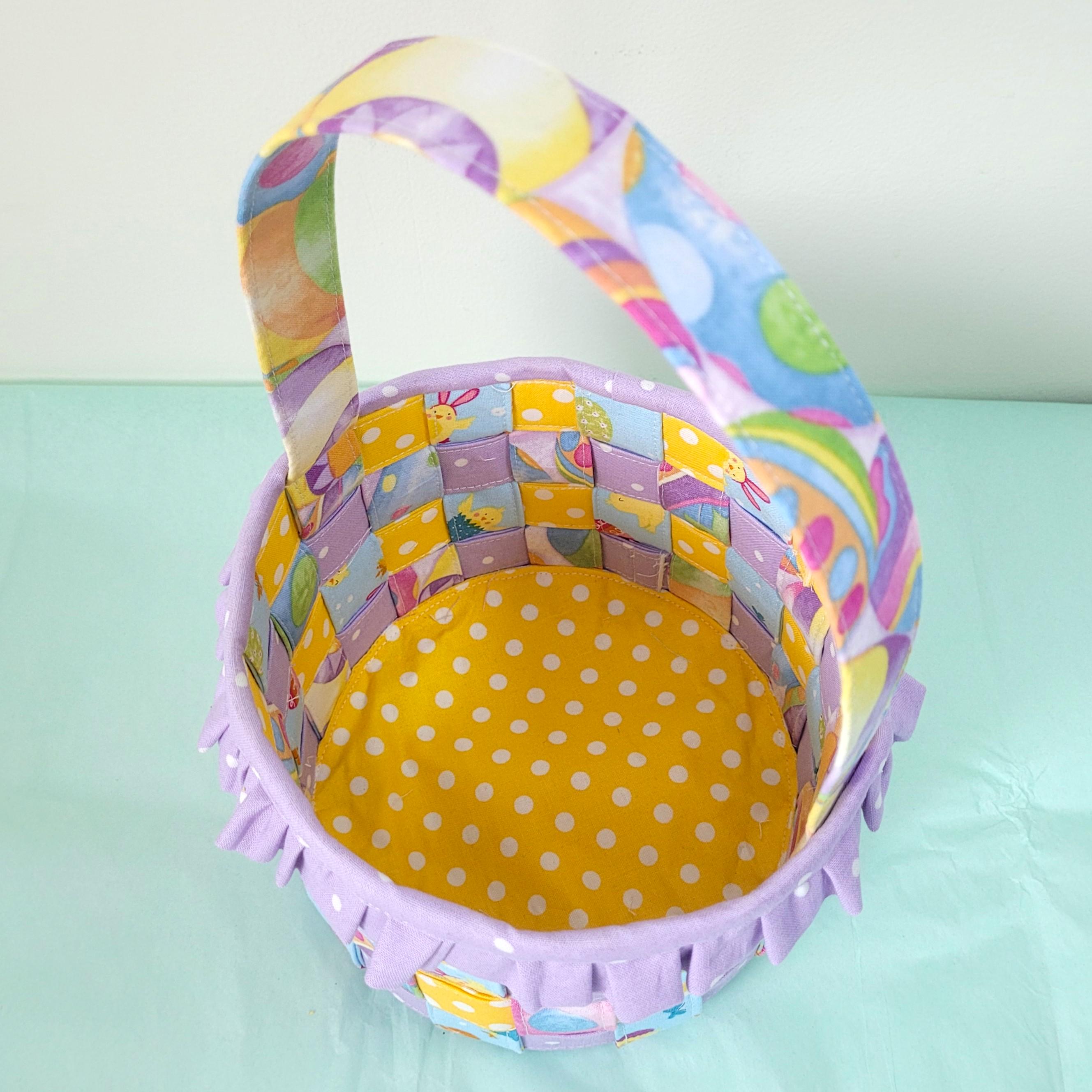 Woven Fabric Easter Basket Tutorial - Instant Digital Download PDF File ...