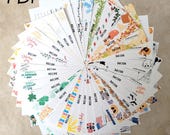 Printable Holiday Recipe Cards: DIY Recipe Book (PDF)