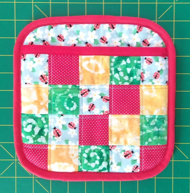 Easy Potholder Pattern Set Rectangular or Square With Pocket PDF