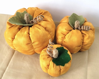 Pumpkin Sewing Tutorial: 3 Sizes, Holiday Centerpiece (PDF Download)