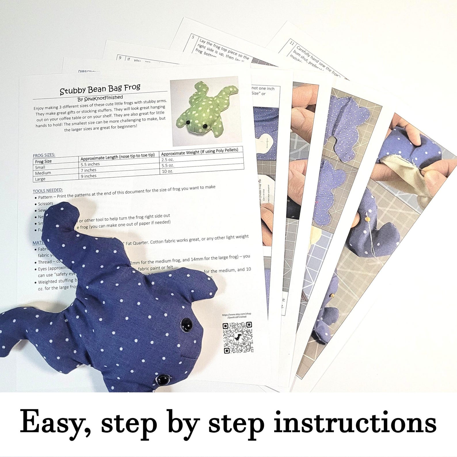 Easy Frog Sewing Pattern Digital Download - Etsy