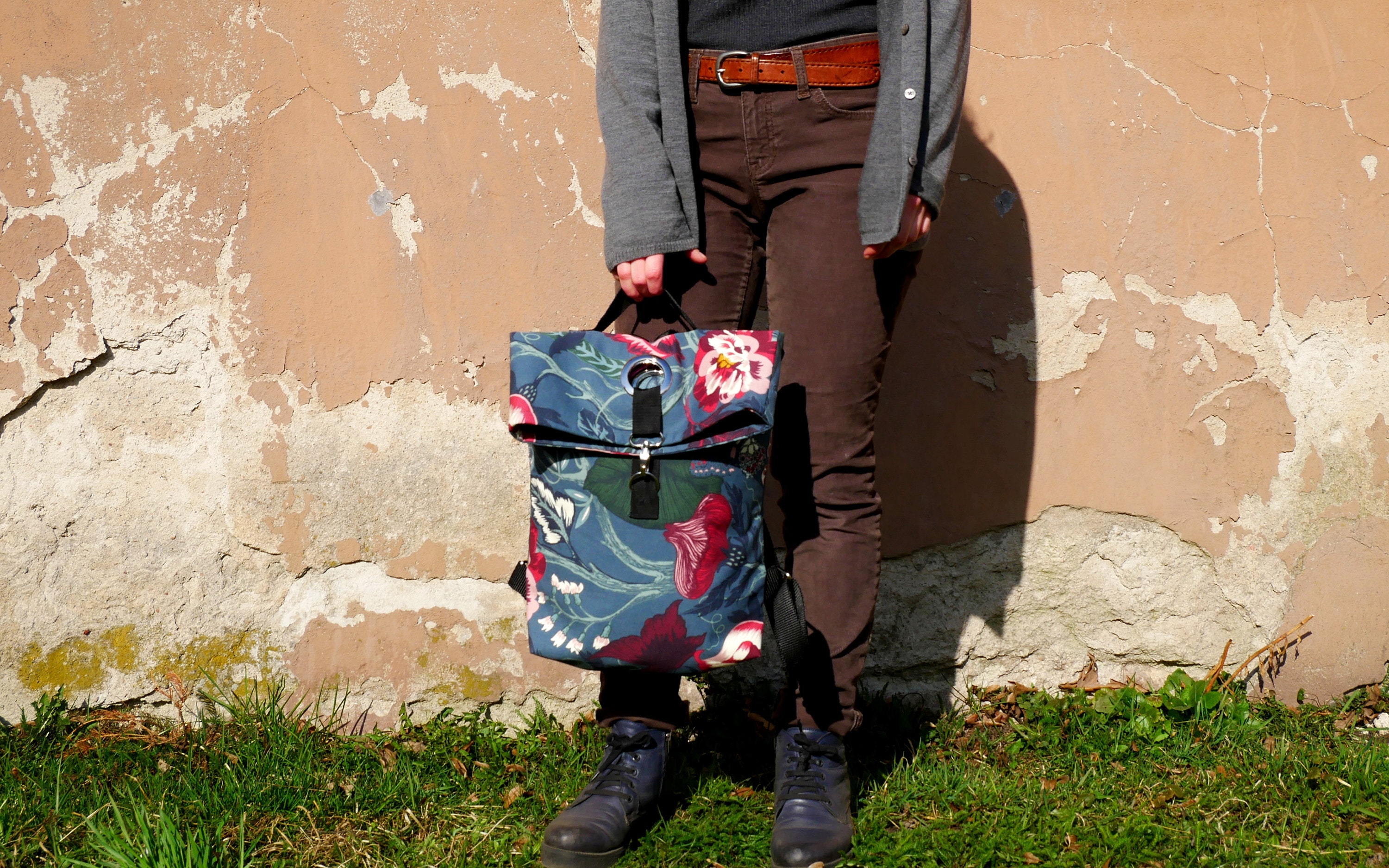 roll up canvas backpack