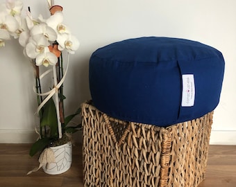 Zafu in organic cotton- blue