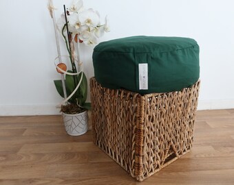 Zafu in organic cotton, green