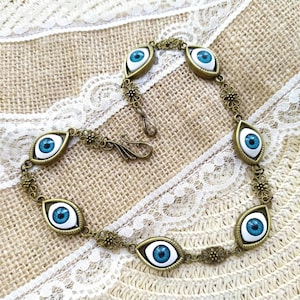 Vintage Style Evil Eye Choker Necklace