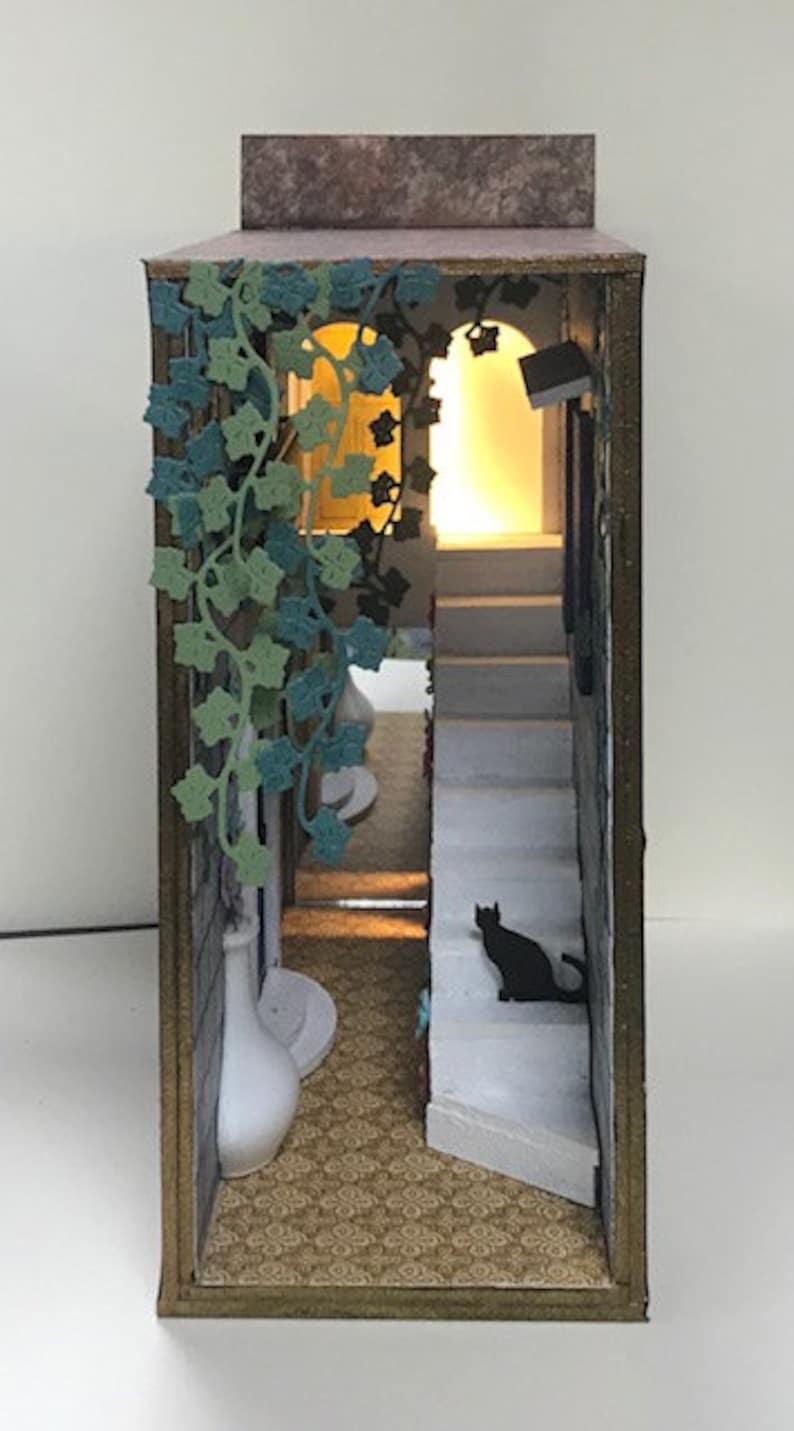 Book Nook Intrigue Alley Kit Etsy UK