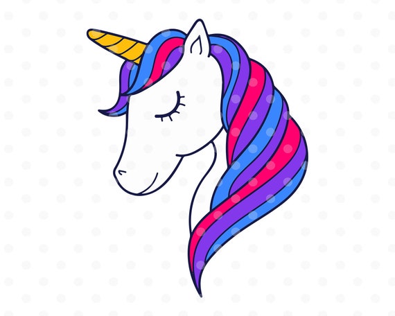 Download Unicorn Svg File Instant Download Unicorn Face Svg Digital Etsy