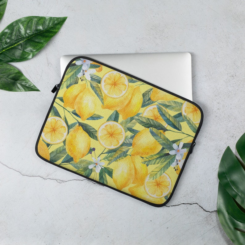 Laptop bag Laptop Cover Lemon Fruit Pattern Macbook Compatible Laptop case Laptop Sleeve for 13 15 or 16 Protective Pouch MacBook