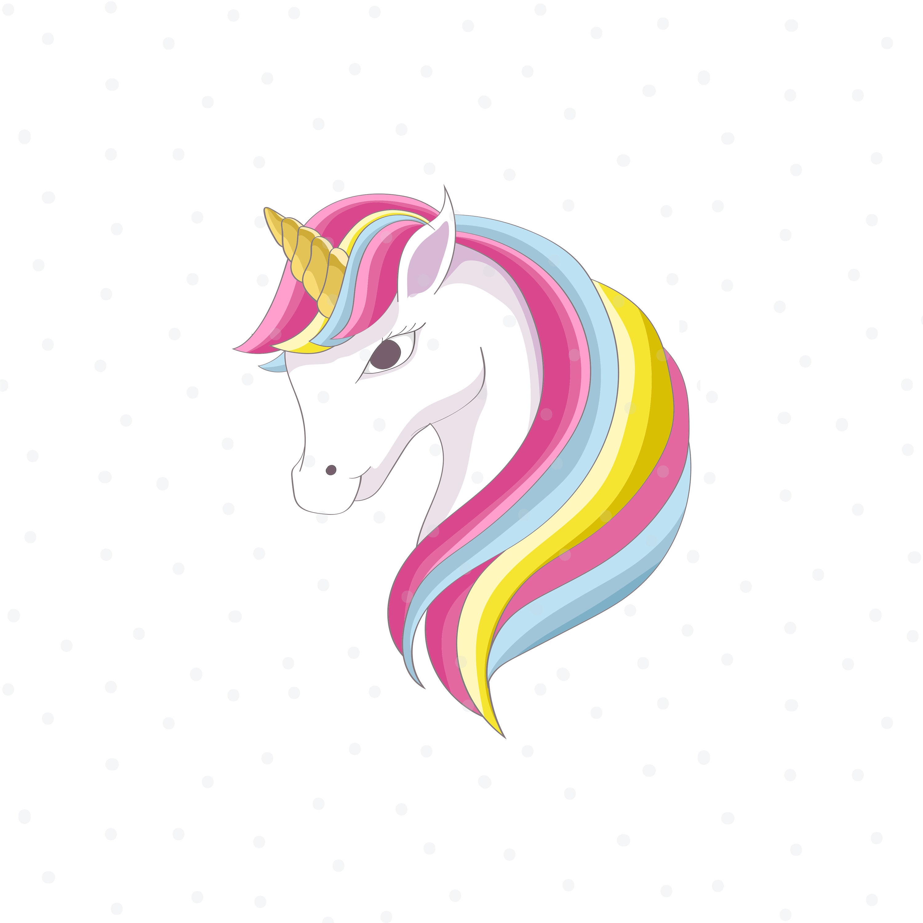 Download Unicorn Svg File Instant Download Unicorn Face Svg Digital Etsy