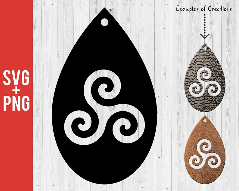 Boucles d'oreilles SVG PNG clipart Boucles Gouttes - Etsy France
