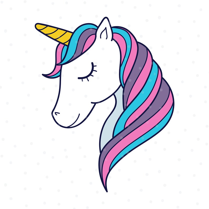 unicorn svg file instant download unicorn face svg digital etsy