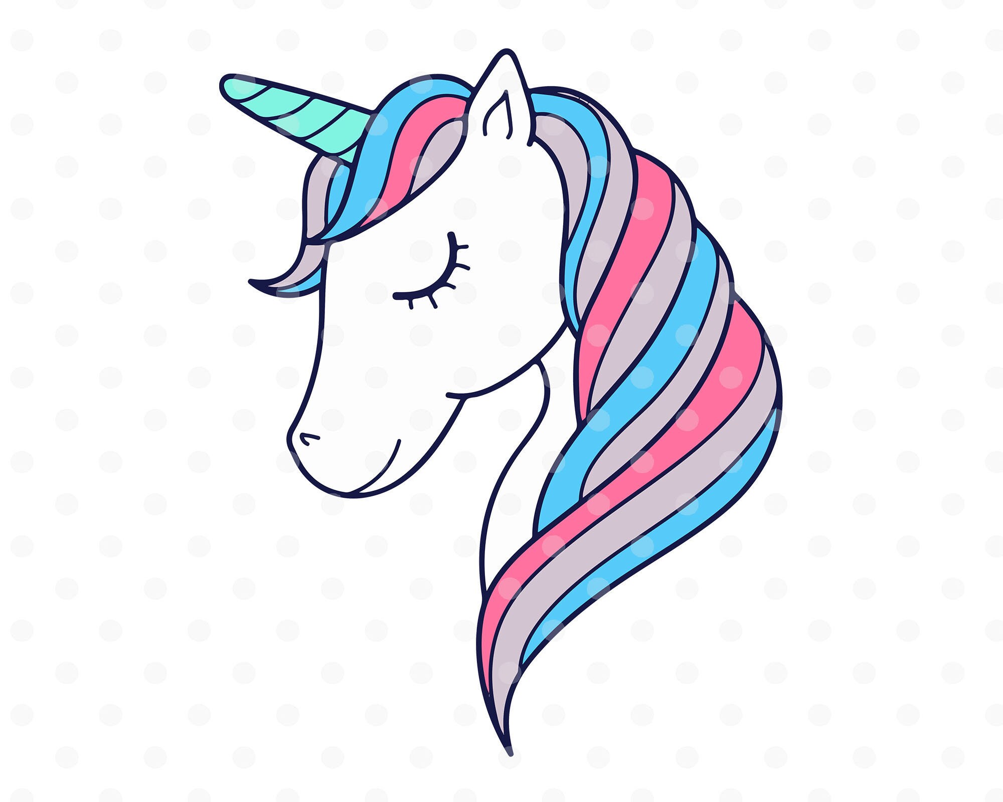 Download Unicorn Svg File Instant Download Unicorn Face Svg Digital Etsy