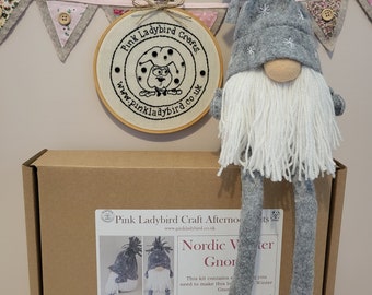 Craft Kit. Nordic  Winter Gnome