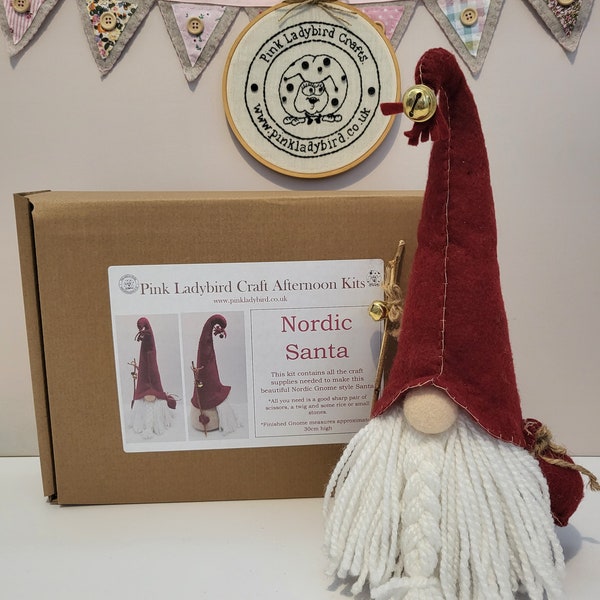 Craft Kit. Nordic Gnome, Nordic Santa