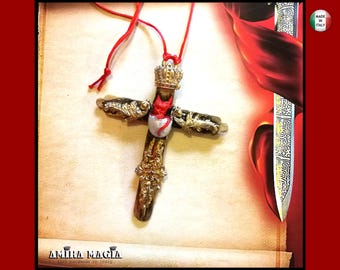 Collana Con Sigillo Di Lucifero In Acciaio Inossidabile - Design Gotico - Foto 3