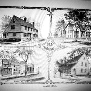 Salem Massachusetts, Antique Book Witchcraft Occultism, Occult Satanic Ceremonial, Sabbath Magic Ritual Esoteric Grimoire