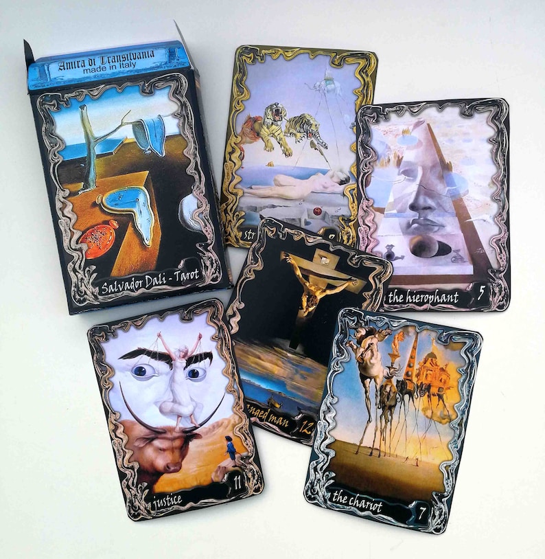 Salvador Dali Art Tarot Cards Deck Rare Major Minor Arcana Etsy