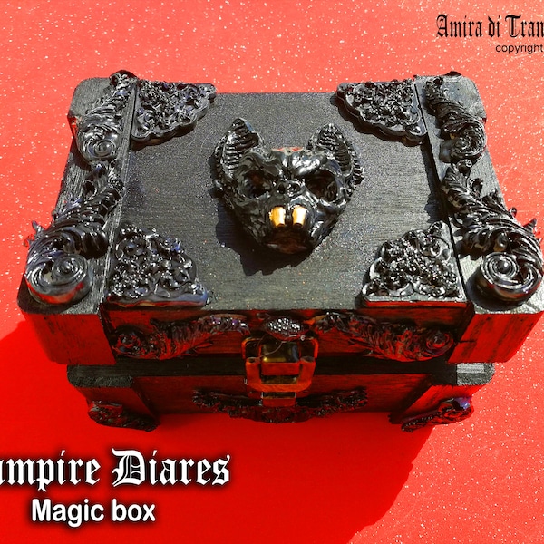 Magic Box, Black Witchcraft Set, Vampire Diares, Dracula Bat Starter Kit, Beginners Vampire Magick Ritual, Dybbuk Box
