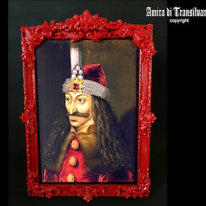 Dracula Portrait Vlad Tepes, Dracula Movie Story Transylvania, Bat Vampire Blood Romania Bran Castle, Gothic Wall Art