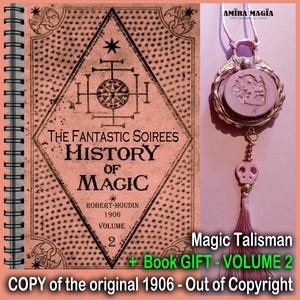 Antique Book History of Magic, Witchcraft Occult Occultism Black Magic, Rare Antiquarian Collectible Magick Grimoire V-2