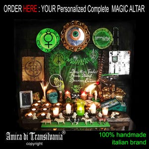 Kit de brujería Magic Box, altar pagano de madera para brujas, botiquín Wicca, muebles para ensamblar a medida imagen 19