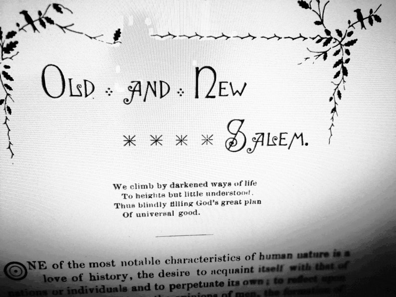Salem Massachusetts, Antique Book Witchcraft Occultism, Occult Satanic Ceremonial, Sabbath Magic Ritual Esoteric Grimoire