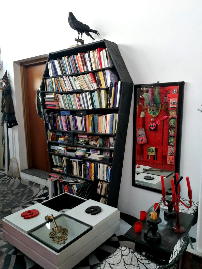 Kit de brujería Magic Box, altar pagano de madera para brujas, botiquín Wicca, muebles para ensamblar a medida imagen 18