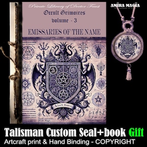 Antique Book, Occultism Magic Grimoire Esotericism Manuscript, Kabbalah Magick Secret Societies Occult Order Kabbalistic